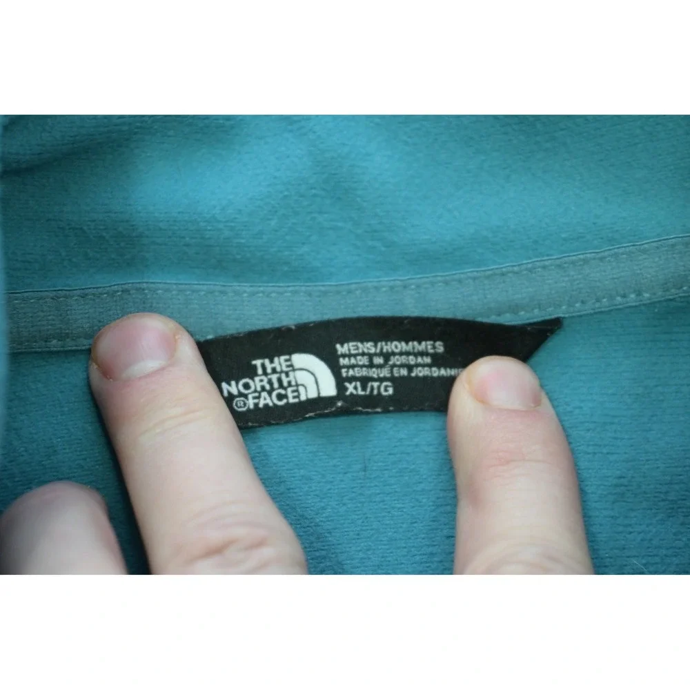 The North Face Quarter Zip Pullover Mens XL Turquoise‎ Lightweight Active